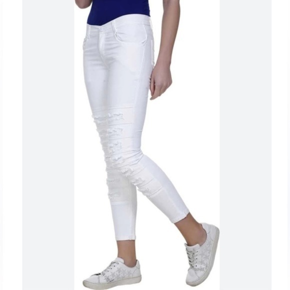 Guess Y2K Low Rise Distressed With Lace Peaks Boo - Picture 9 of 9